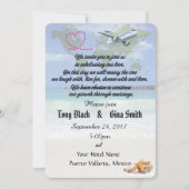 Mexico Destination Wedding Invitation Kaart (Voorkant)