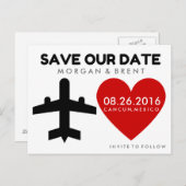 Mexico Destination Wedding Save Date Briefkaarten (Voorkant / Achterkant)