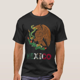 Mexico Eagle Emblem Mexicaanse vlag Mexicaanse Pri T-shirt