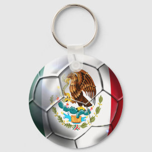 Mexico el Tri-voetbal Mexicaanse vlag Sleutelhanger