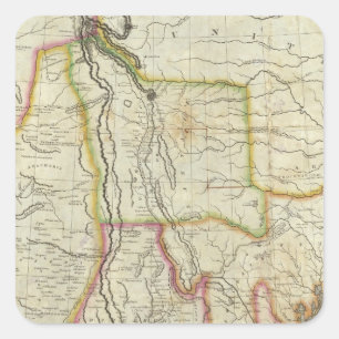 Mexico en de Verenigde Staten 2 Vierkante Sticker