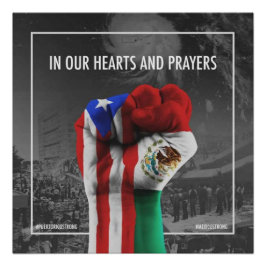 Mexico en Puerto Rico United en Proud Perfect Poster