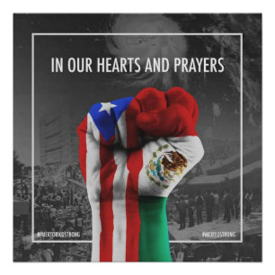 Mexico en Puerto Rico United en Proud Perfect Poster