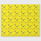 Mexico Fiesta Aangepaste Naam Verjaardag Inpakpapi Cadeaupapier (Vlak)