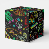 Mexico Fiesta Patroon Bedankdoosjes (Achterkant)