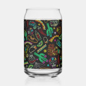 Mexico Fiesta Patroon Blikvorm Glas (Achterkant)