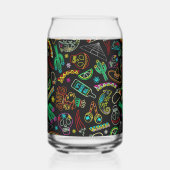Mexico Fiesta Patroon Blikvorm Glas (Links)