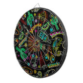 Mexico Fiesta Patroon Dartbord (Voorkant Rechts)