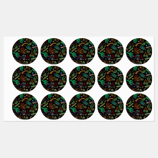 Mexico Fiesta Patroon Labels (Vel)