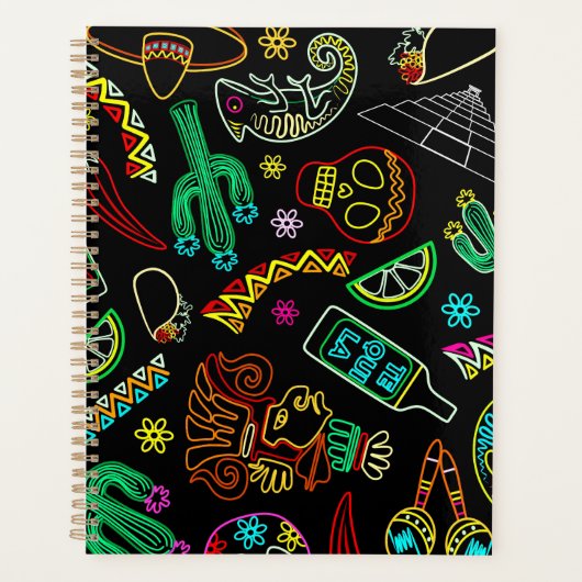 Mexico Fiesta Patroon Planner (Voorkant)