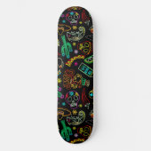 Mexico Fiesta Patroon Skateboard (Voorkant)