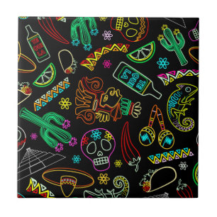 Mexico Fiesta Patroon Tegeltje