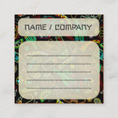 Mexico Fiesta Patroon Vierkante Visitekaartje (Voorkant)