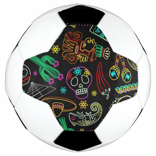 Mexico Fiesta Patroon Voetbal (Voorkant)