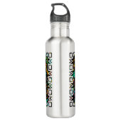 Mexico Fiesta Patroon Waterfles (Achterkant)