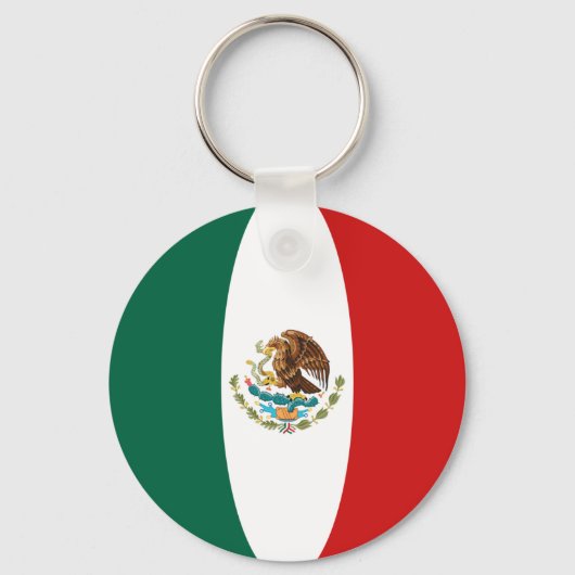 Mexico Fisheye Flag Sleutelhanger (Voorkant)