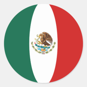Mexico Fisheye Vlag Sticker