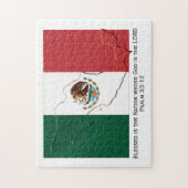 MEXICO FLAG | Blessed Nation | Mexican Legpuzzel (Verticaal)