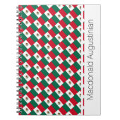 MEXICO FLAG Custom Naam toevoegen Notitieboek Jour (Voorkant)