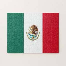 Mexico Flag Jigzaag Puzzle Legpuzzel