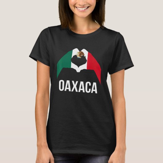 Mexico Flag Love Oaxaca Mexico Vacation T-shirt (Voorkant)