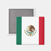 Mexico Flag Magnet 2 Magneet (Voorkant / Achterkant)