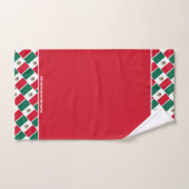 MEXICO FLAG Persoonlijke scripts RED Bad Handdoek (Handdoek)