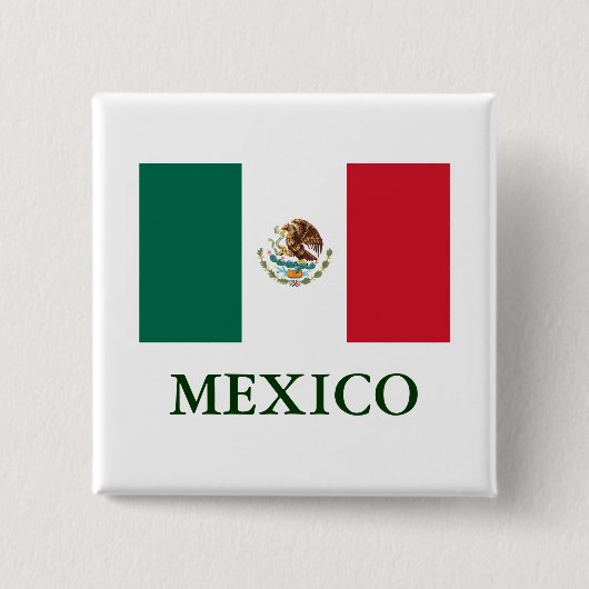 Mexico Flag Pin Back Button (Voorkant)
