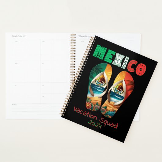 Mexico Flip Flop Vakantie Tropisch uitje Ontwerp Planner (Display)