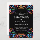 Mexico Floral Mexicaanse bruiloft uitnodigingen (Voorkant / Achterkant)