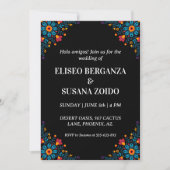 Mexico Floral Mexicaanse bruiloft uitnodigingen (Voorkant)