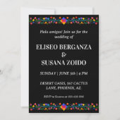 mexico floral mexicaine invitations de mariage (Devant)