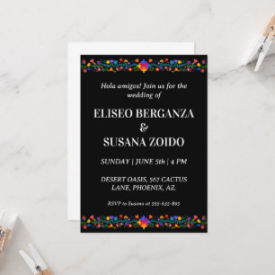 mexico floral mexicaine invitations de mariage