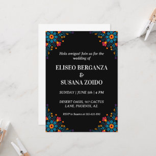 mexico floral mexicaine invitations de mariage