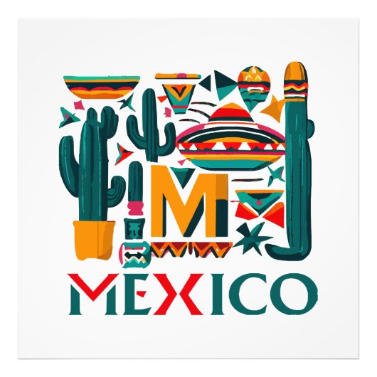 MEXICO FOTO AFDRUK (Voorkant)