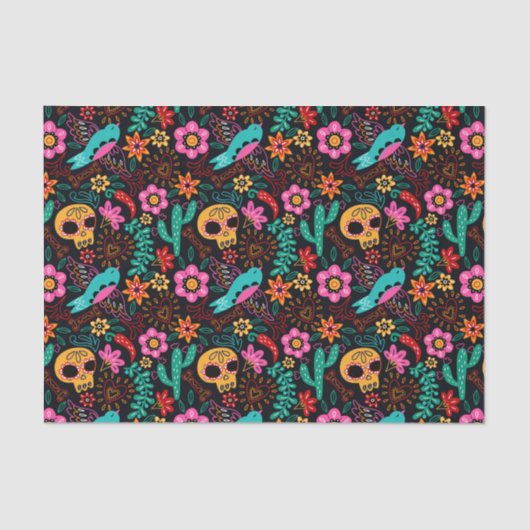 Mexico Geïnspireerd patroon Tissuepapier (Voorkant)