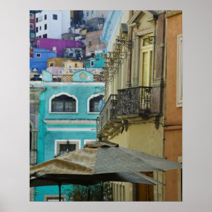 Mexico, Guanajuato. Dicht opeengepakte verzameling Poster