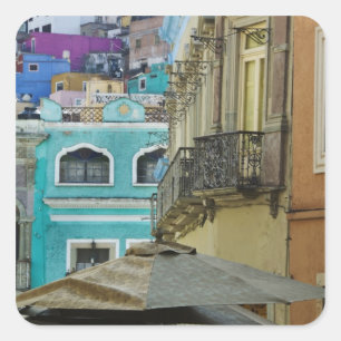 Mexico, Guanajuato. Dicht opeengepakte verzameling Vierkante Sticker