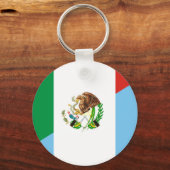 mexico guatemala halve vlag symbool sleutelhanger (Voorkant)