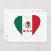 Mexico Heart Briefkaart (Voorkant / Achterkant)