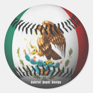 Mexico Honkbal Ronde Sticker