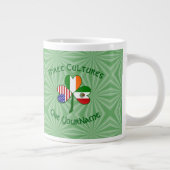 Mexico Ierland USA Shamrock Flag Extra Grote Beker (Rechts)
