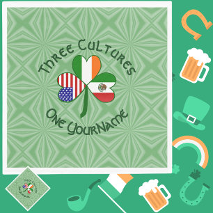 Mexico Ierland VS Klaver Vlag Servet