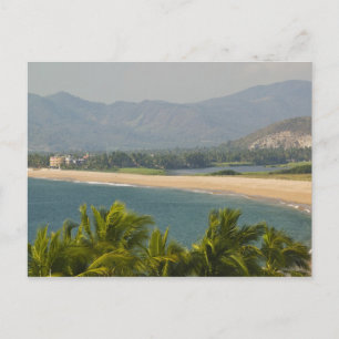 Mexico, Jalisco, Barra de Navidad. Stadsstrand Briefkaart