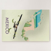 Mexico kaart Reisposter Legpuzzel (Horizontaal)