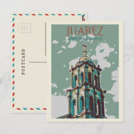 Mexico, kathedraal van Ciudad Juarez, Chihuahua Po Briefkaart
