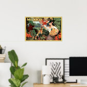 Mexico Land van Tropische Splendor Revel Poster (Thuiskantoor)
