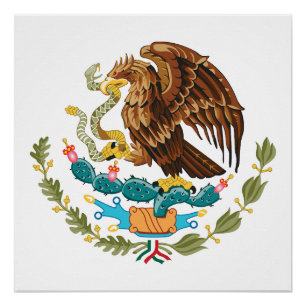Mexico land wapen wapenschild symbool embleem vlag perfect poster
