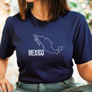 Mexico Landkaart Grensoverzicht Mexicaanse Grens T-shirt