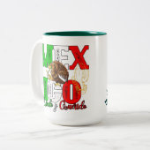 Mexico Lindo y Querido Tweekleurige Koffiemok (Voorkant links)